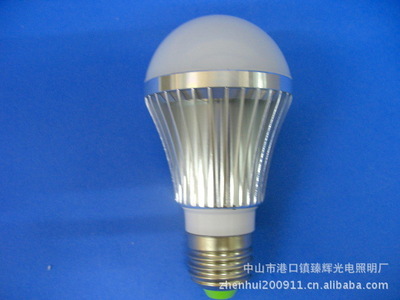 【5w LED 球泡燈 5wLED節能燈泡 ZH-BL/5x1-03】價格,廠家,圖片,LED球泡燈,中山市港口鎮臻輝光電照明廠-